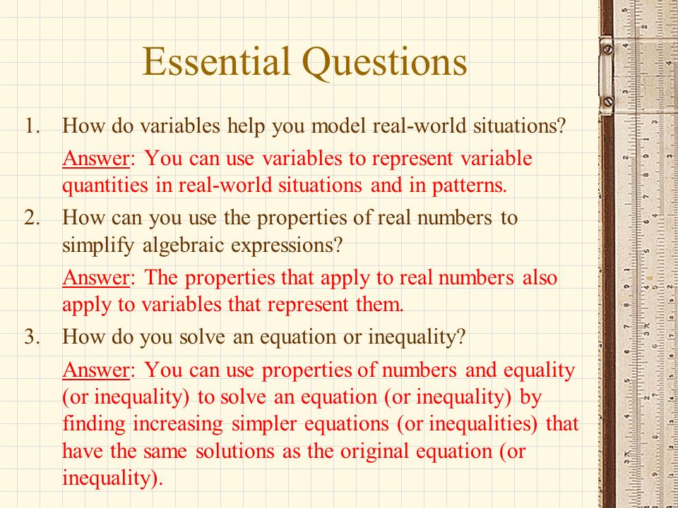 Algebra help questions